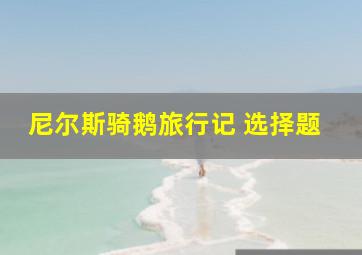 尼尔斯骑鹅旅行记 选择题